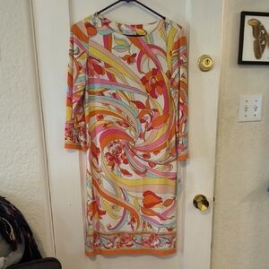 NWT London Times | Vibrant Long Sleeve Dress